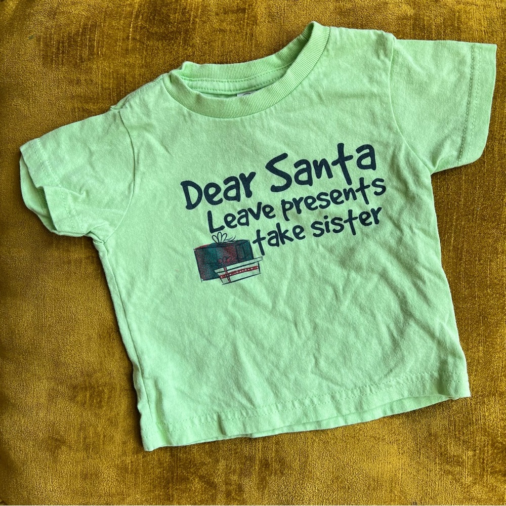 Unisex Toddler Girl Boy Short Sleeve Christmas T-shirt Tee Top